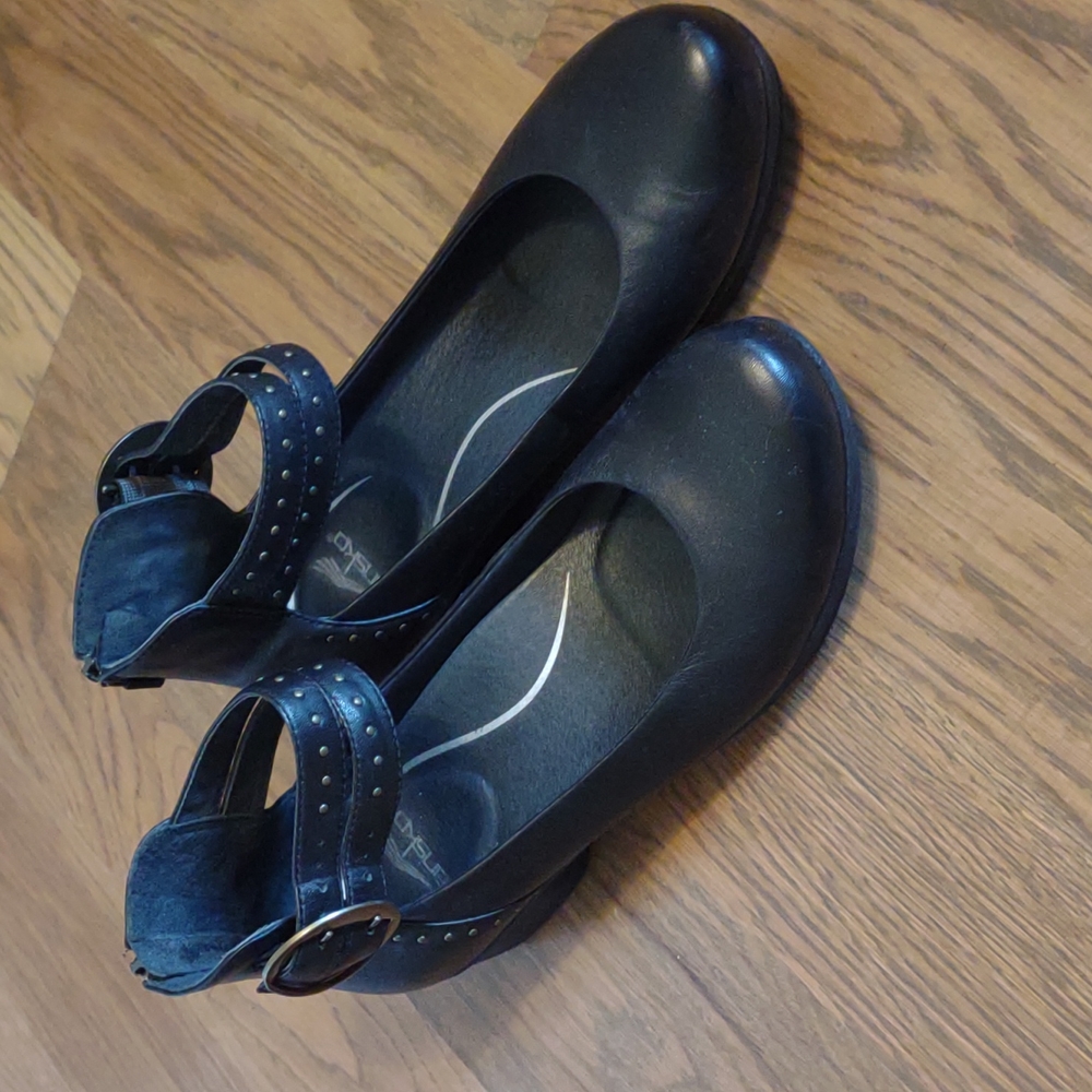 Dansko Ankle Strap Mary Janes with Studs